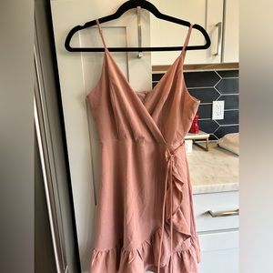 pink blush color dress